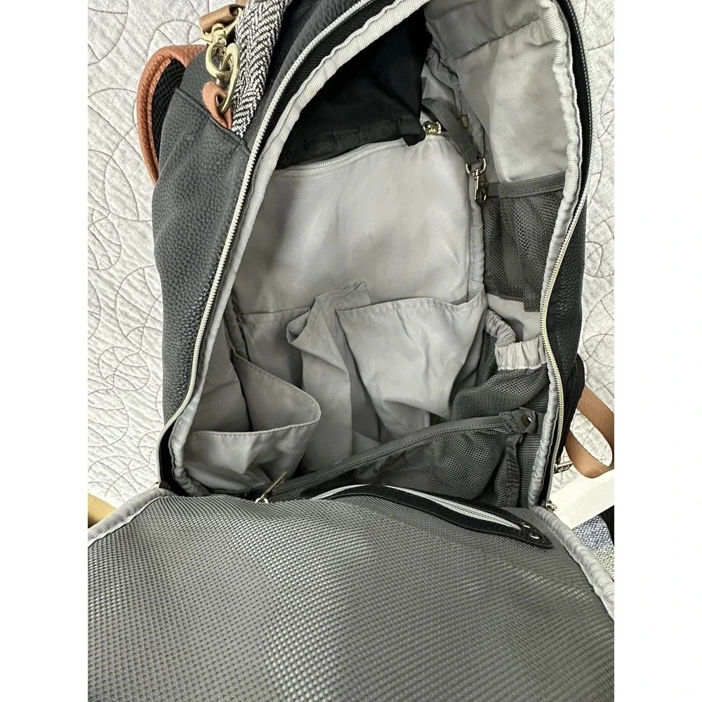 Itzy Ritzy Boss Backpack Diaper‎ Bag Coffee & Cream